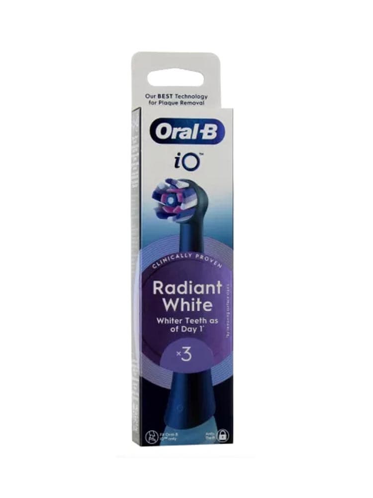 Oral-B Io Radiant White Brossettes Rondes de Rechange Authentiques 3