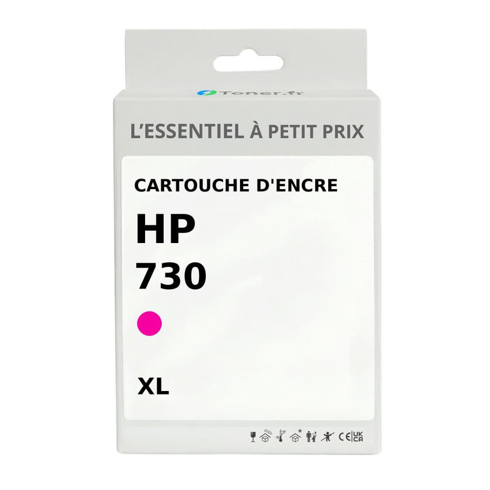 Cartouche d'encre compatible HP 730 XL Magenta